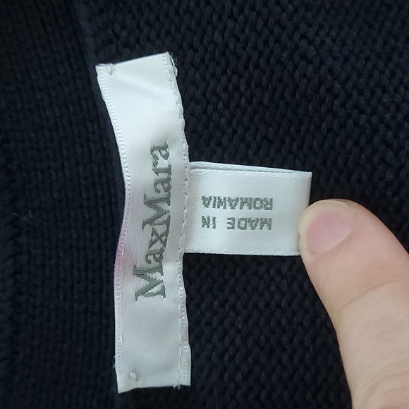 MaxMara Cardigan Long Sweater Cotton Blend - Picture 3 of 4